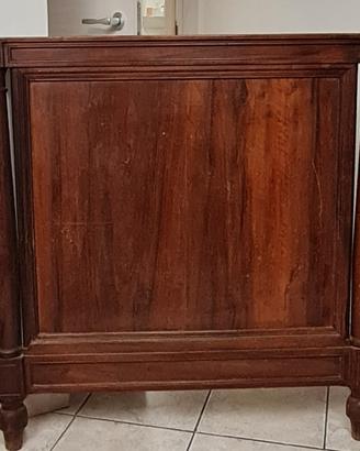 madia e letto singolo in legno