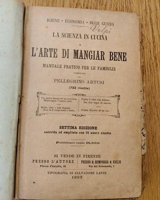 Artusi 1903 7ª Ediz - Unico con inserti e note