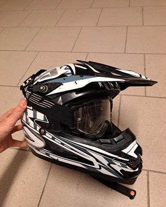 casco cross enduro acerbis con mascherina