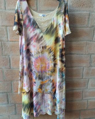 Abito vintage Carla Ferroni mis.L voile di viscosa