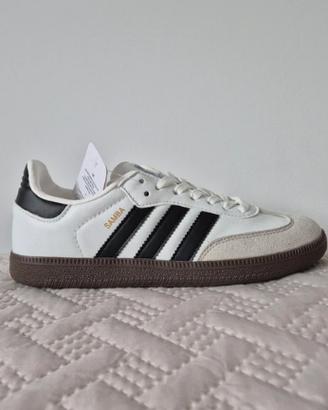 Scarpe casual Adidas Samba OG bianche, t37 1/3