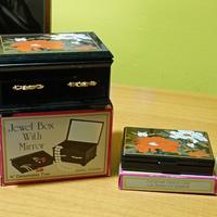 SET PORTAGIOIELLI E BOX MAKE UP VINTAGE NUOVO 