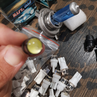 Led t20, t10 diamond e lente no canbus ed h4 alog