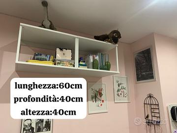 Scaffale doppio nuovo di metallo