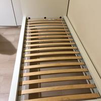Struttura bianca letto singolo Ikea