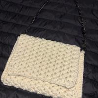 Borsa Uncetto Handmade Con Tracolla Nera