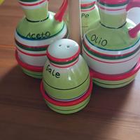 oliera e saliera da tavolo