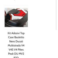 Adesivo x case ducati multistrada v4 nuovo