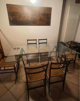 Giò Ponti anni 50 6 sedie leggera
