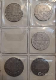 Piccola collezione 26 monete argento (300 gr)