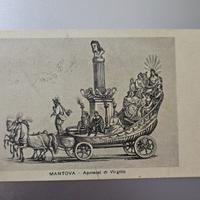 Cartolina vintage APOTEOSI DI VIRGILIO MANTOVA