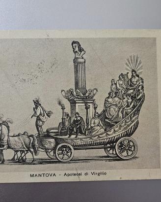 Cartolina vintage APOTEOSI DI VIRGILIO MANTOVA