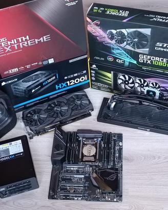 Mobo ali  64 gb ram dissipatore scheda video