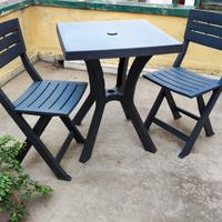 Set tavolo giardino con sedie