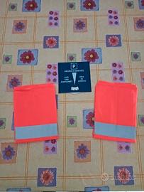 2 pezzi Gilet catarifrangenti-omaggio Disco orario