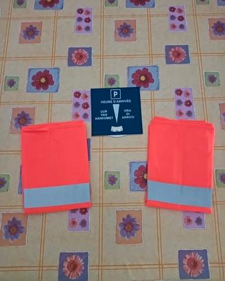2 pezzi Gilet catarifrangenti-omaggio Disco orario