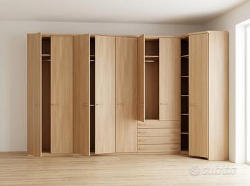 Armadio interamente made in Italy Doimo Cityline