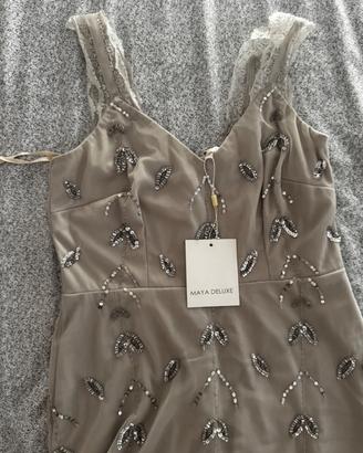Abito lungo Maya Deluxe con paillettes