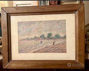 PREGIATOpastelloANTICOdelXIX°sec."ScenaCAMPESTRE"