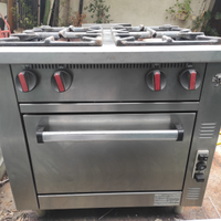 Stufa 4 fuochi con forno a gas