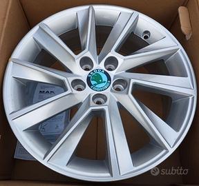 Cerchi in lega 16 pollici originali SKODA FABIA