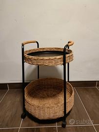 Carrello in vimini