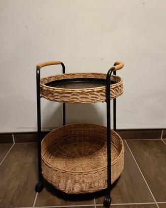 Carrello in vimini