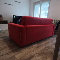 Divano letto 2 posti in tessuto