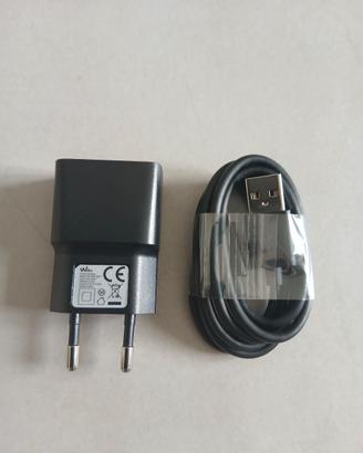 Caricabatteria USB originale Wiko + cavo dati 