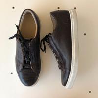 Scarpe sneakers donna Testori marrone, vera pelle