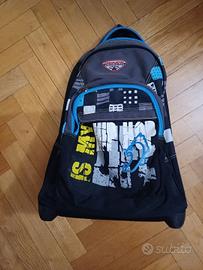 SEVEN Black & Blue Backpack- broken handle