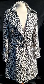 Trench\cappotto nuovo,stampa leopardata,M