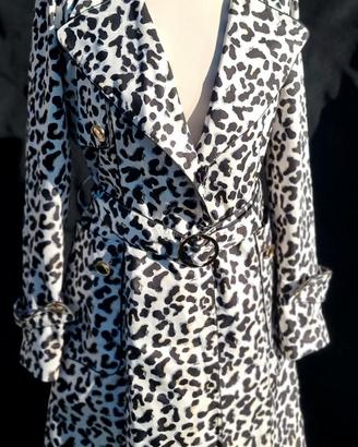 Trench\cappotto nuovo,stampa leopardata,M
