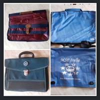 4 Cartelline con manico portadocumenti anni 80/90