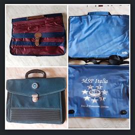 4 Cartelline con manico portadocumenti anni 80/90