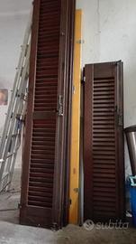 Persiana a libro legno scuro - prezzo ribassato