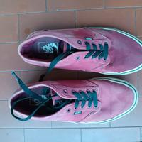 Scarpe VANS rosse uomo numero 44, con lacci neri