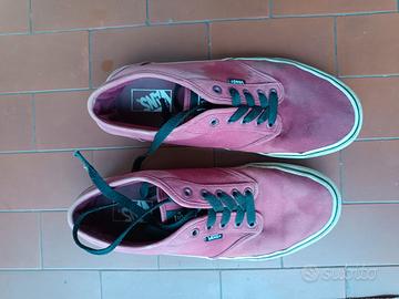 Scarpe VANS rosse uomo numero 44, con lacci neri