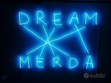 Scritta Led Seletti "Dream M3rda"