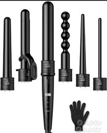 Arricciacapelli Professionale 6 in 1 Schermo LCD 