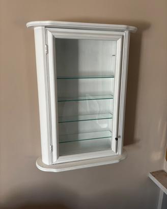 Vetrinetta pensile in legno massello