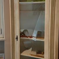 Angoliera in legno shabby