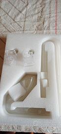 Tubi vetro acquario (lily pipe) con fermo tubi
