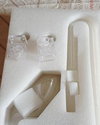 Tubi vetro acquario (lily pipe) con fermo tubi