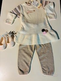 Golfino e pantaloni in tricot 9 mesi Brums