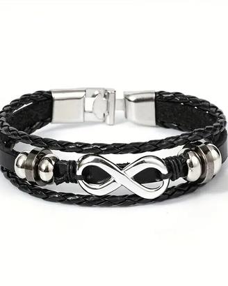 Bracciale Infinity per uomo e donna in acciaio
