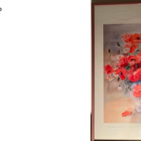 QUADRO CON CORNICE: FIORI,  HAYDAI 52X71