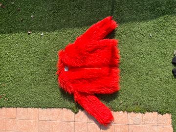 Pellicciotto ecologico rosso acceso ASOS