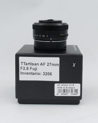TTArtisan AF 27mm f2.8 Fuji X Black Pari al nuovo