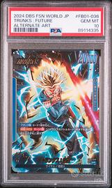 PSA 10 TRUNKS FUTURE FB01-036 DRAGON BALL JAP